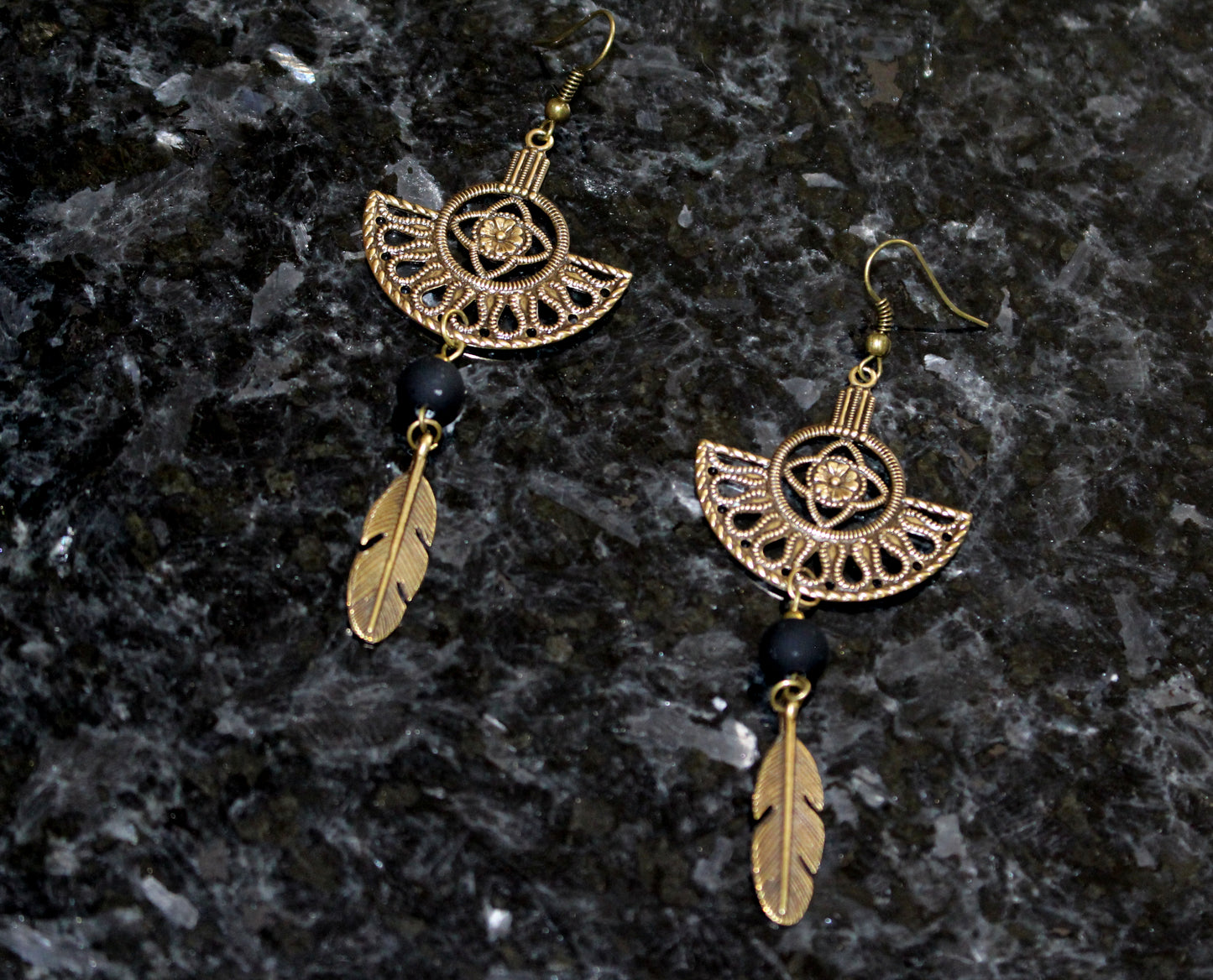 Boucles d'oreilles ethniques ajourées