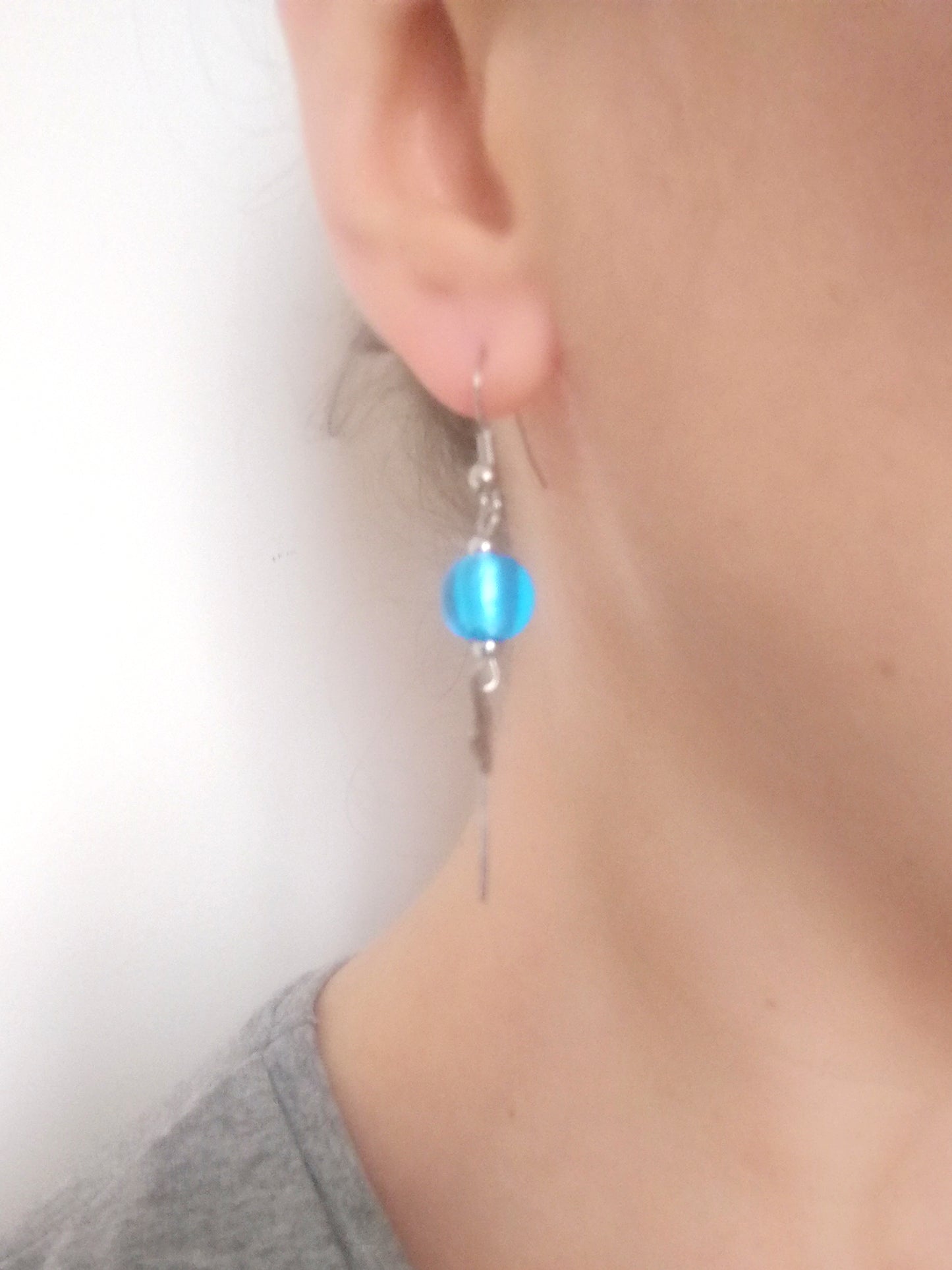 Boucles d'oreilles libellules bleu