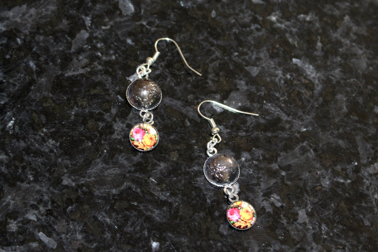 Boucles d'oreilles jardin secret