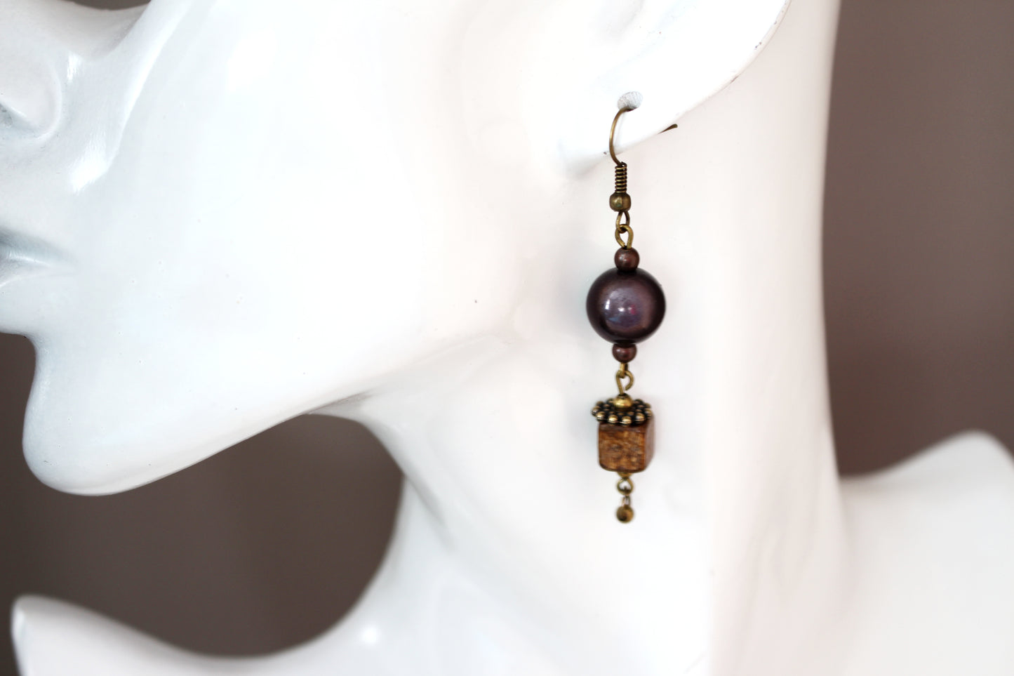 Boucles d'oreilles bois magiques