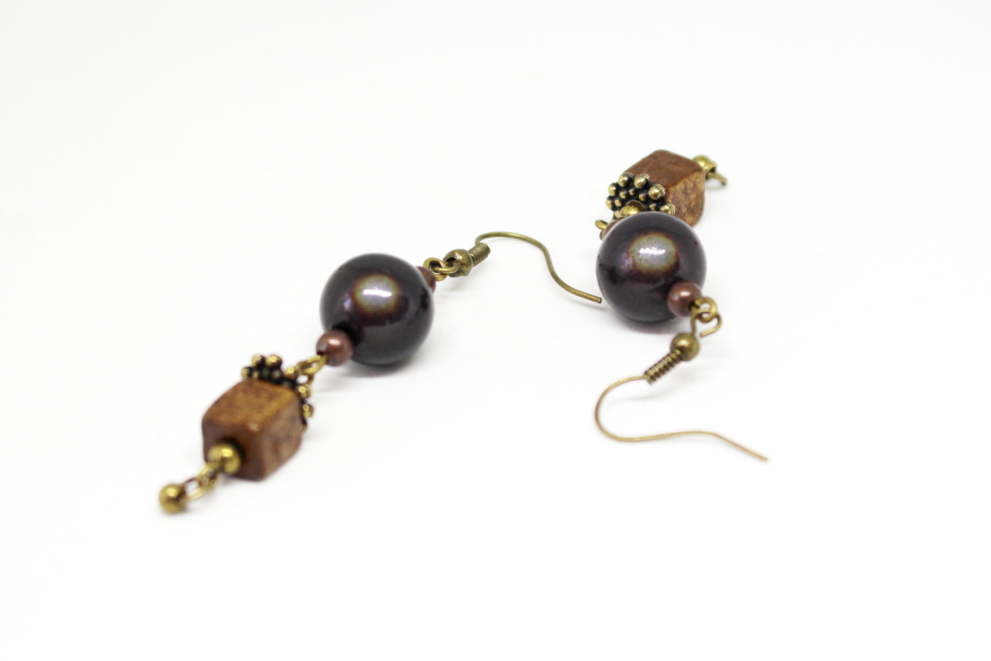 Boucles d'oreilles bois magiques