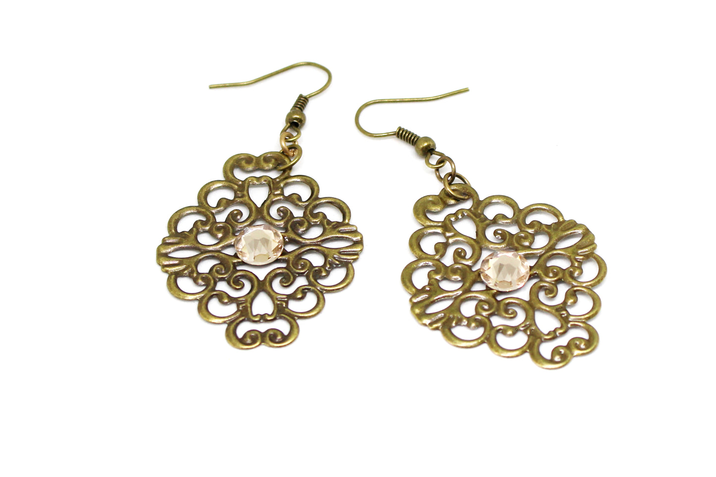 Boucles d'oreilles filigrane light silk ajourées