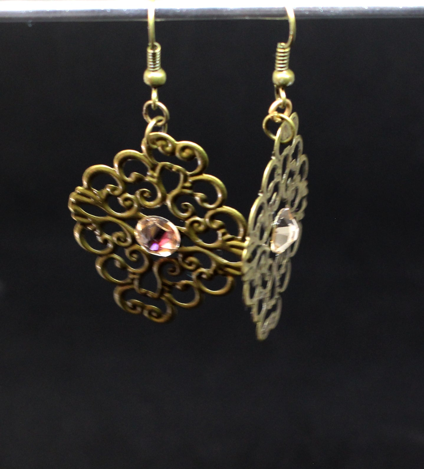 Boucles d'oreilles filigrane light silk ajourées