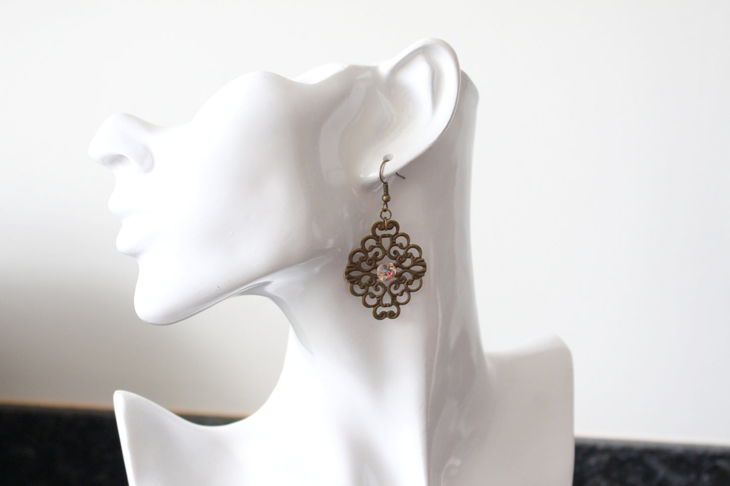 Boucles d'oreilles filigrane light silk ajourées