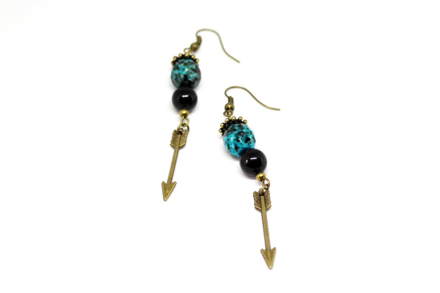 Boucles d'oreilles flèches mouchetées