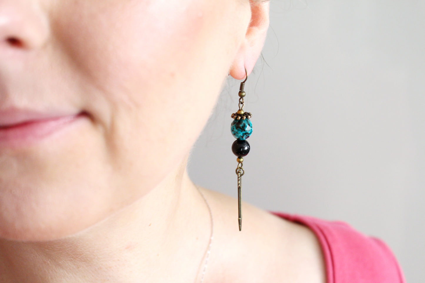 Boucles d'oreilles flèches mouchetées