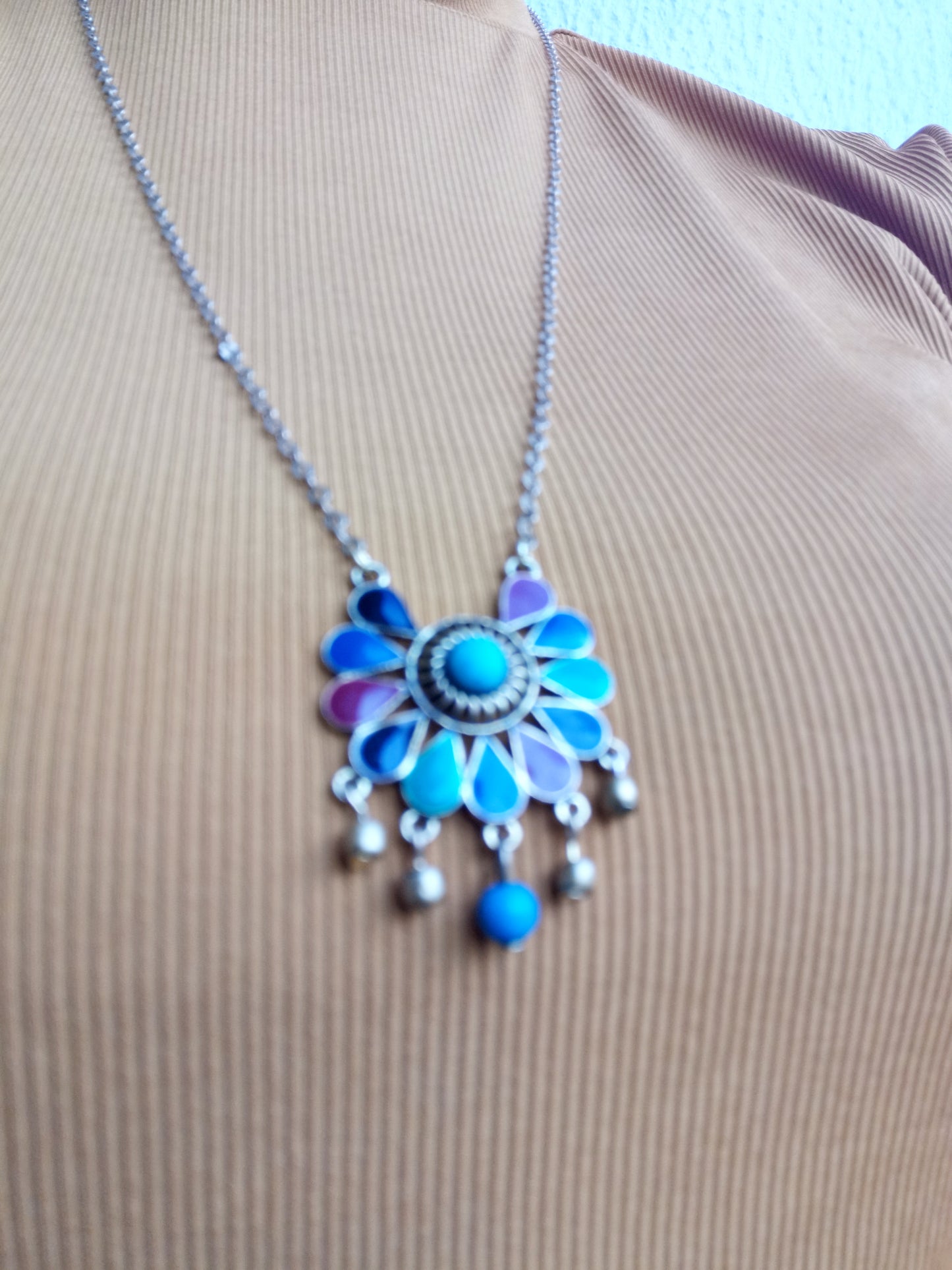 Collier sautoir doré attrape rêve