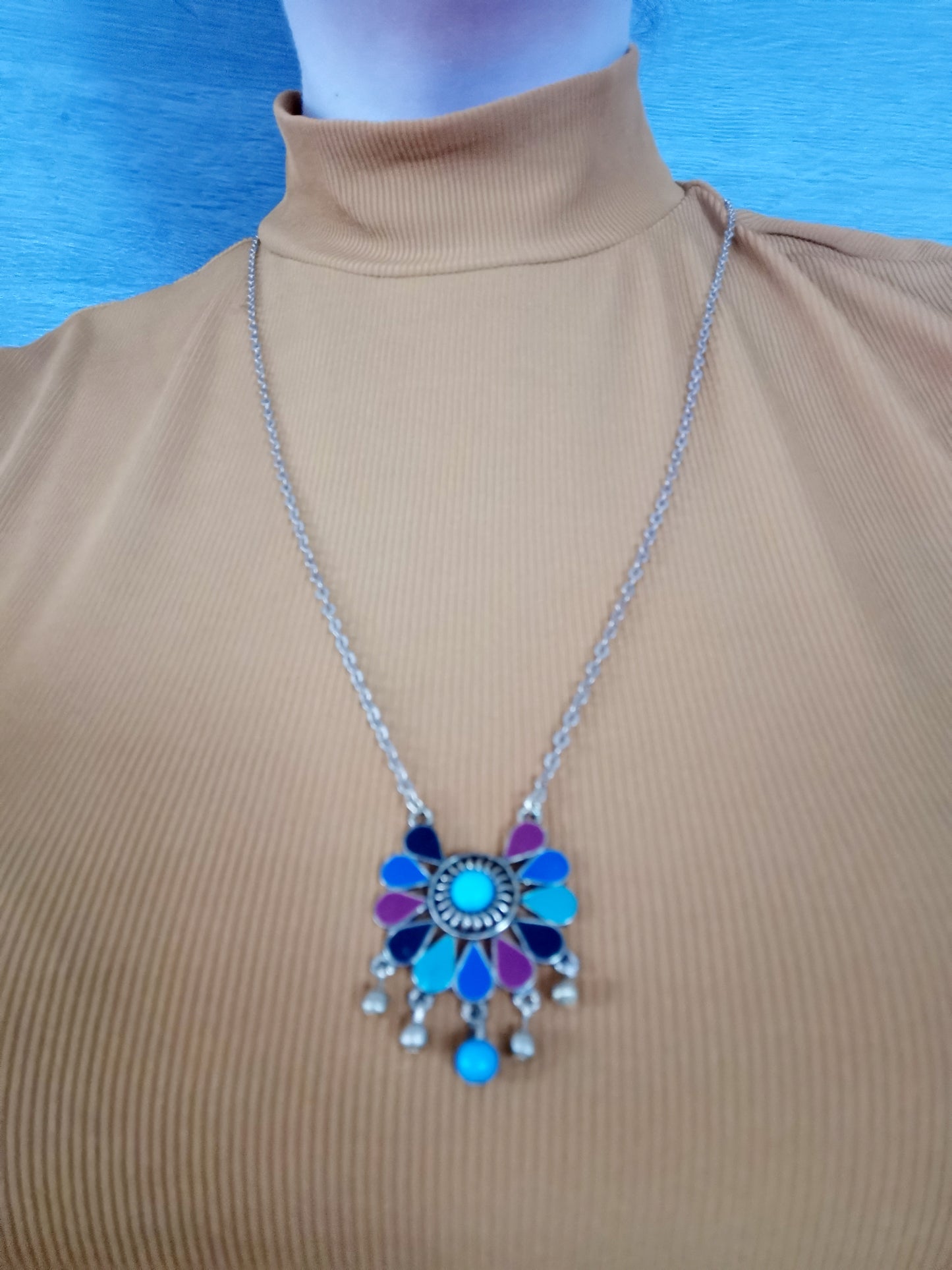 Collier sautoir doré attrape rêve