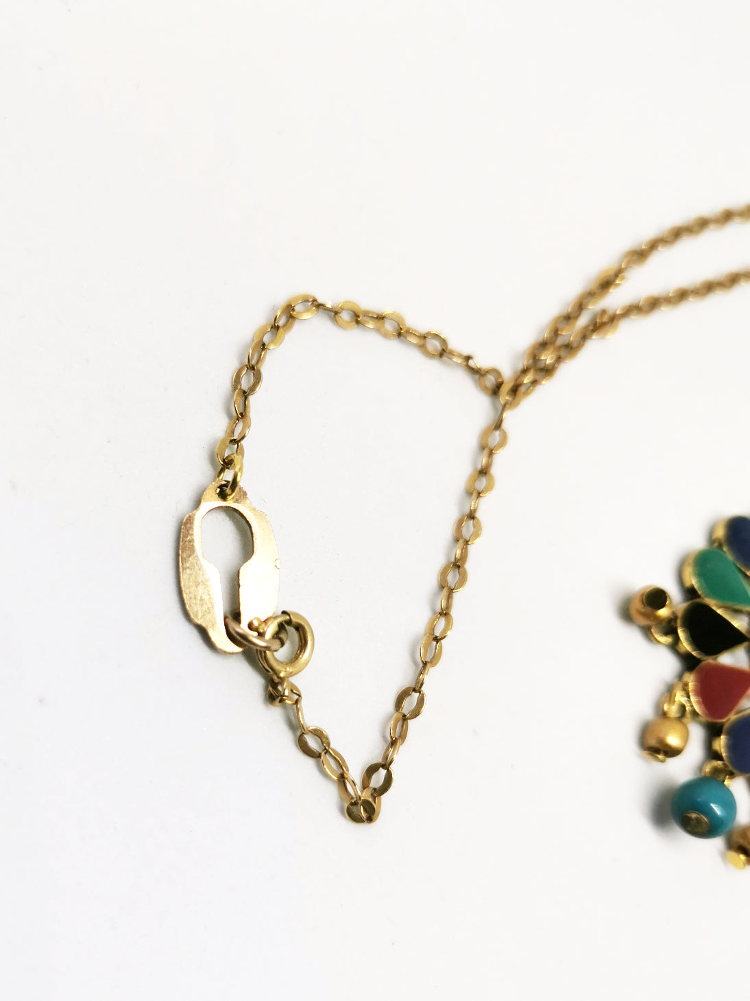 Collier sautoir doré attrape rêve