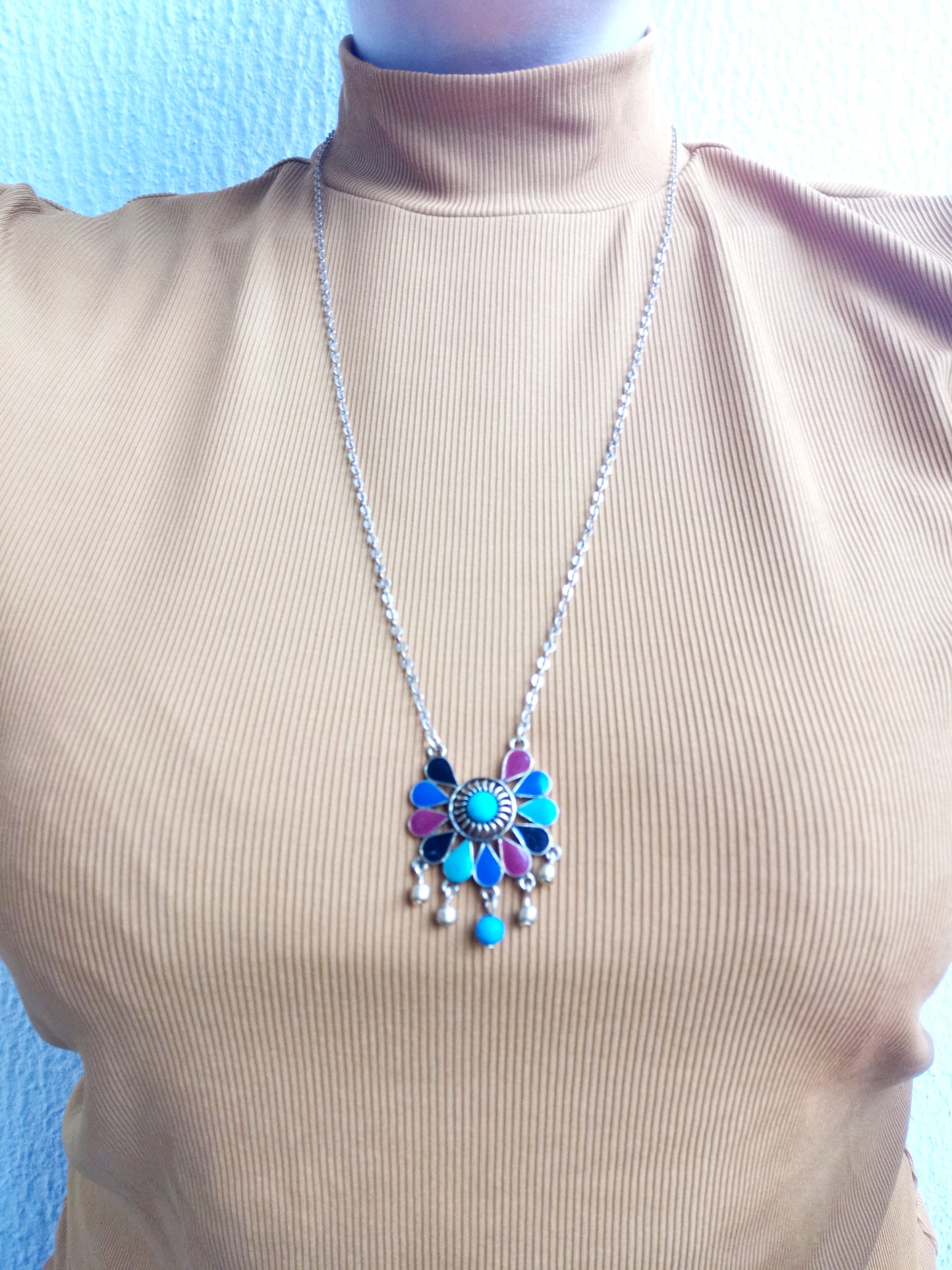 Collier sautoir doré attrape rêve