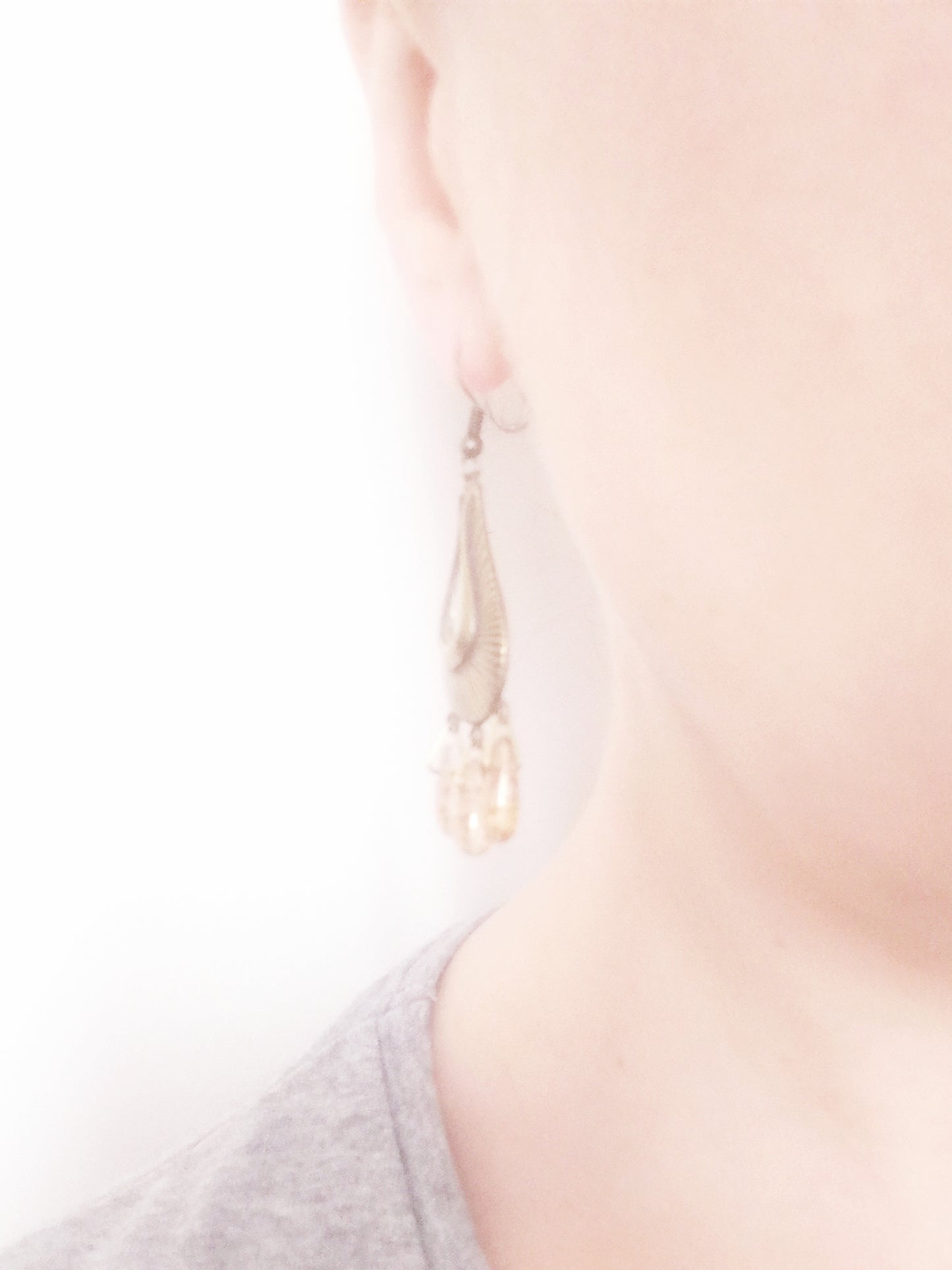 Boucles d'oreilles gouttes aristocrate romantique