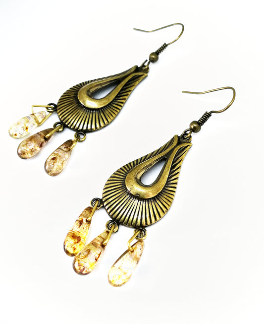 Boucles d'oreilles gouttes aristocrate romantique