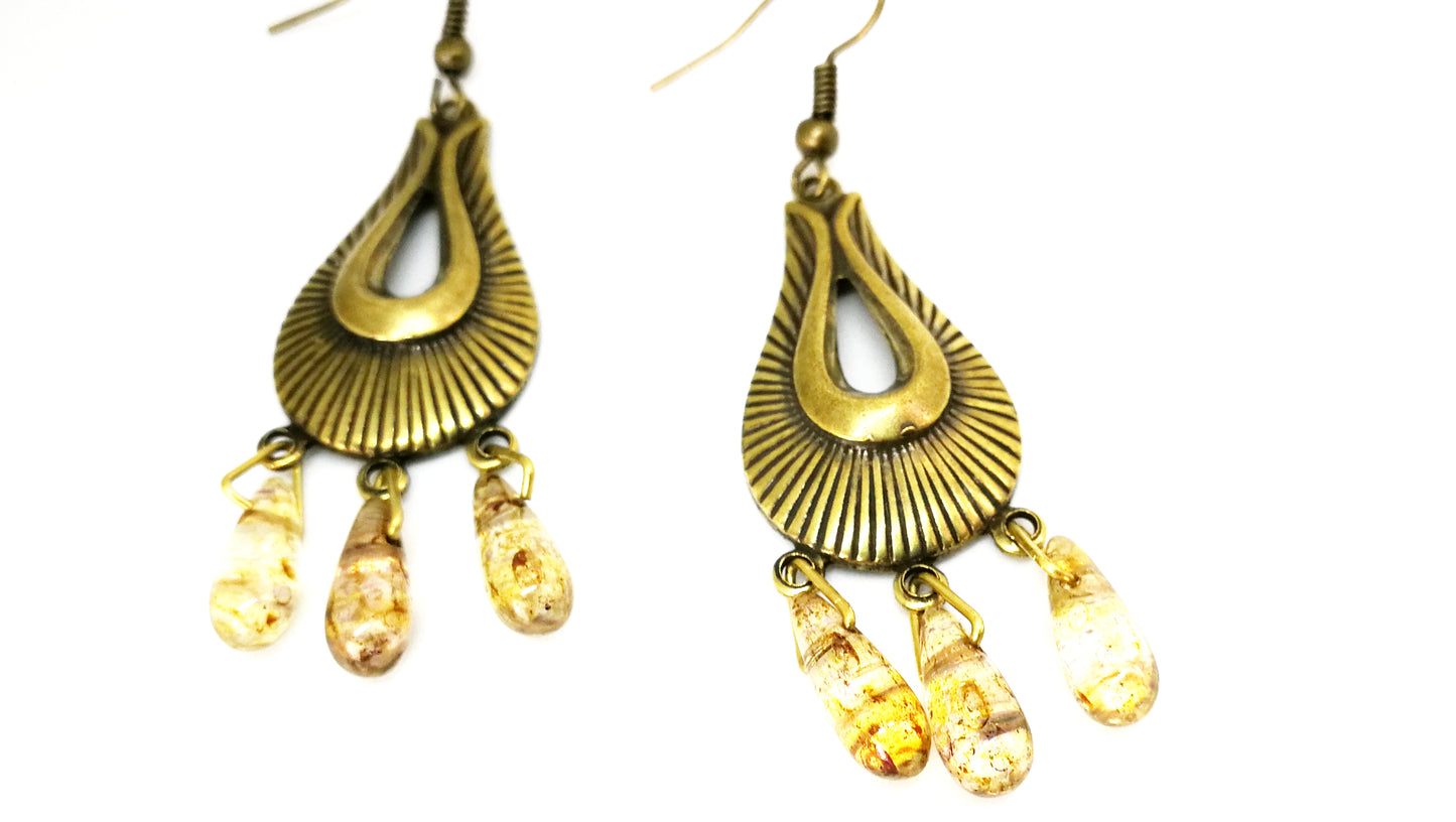 Boucles d'oreilles gouttes aristocrate romantique