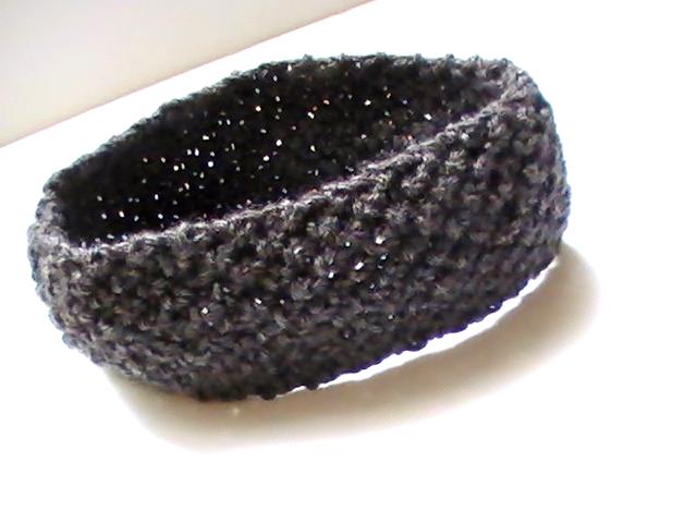 Bandeau de cheveux gris anthracite pour une adolescente