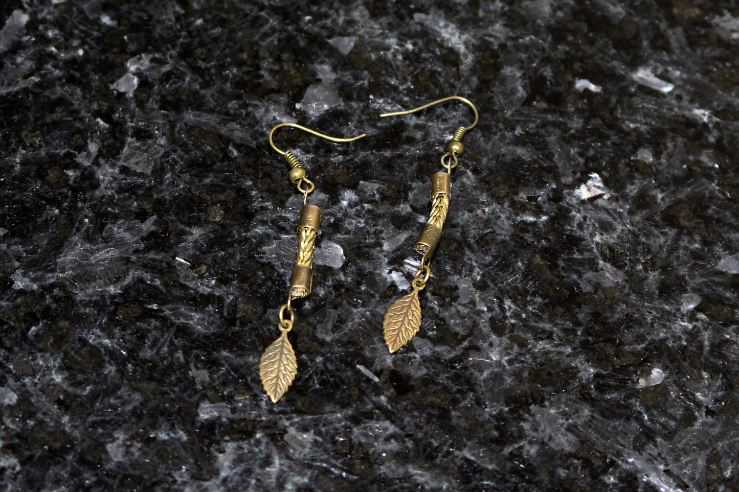 Boucles d'oreilles bûchettes bronze