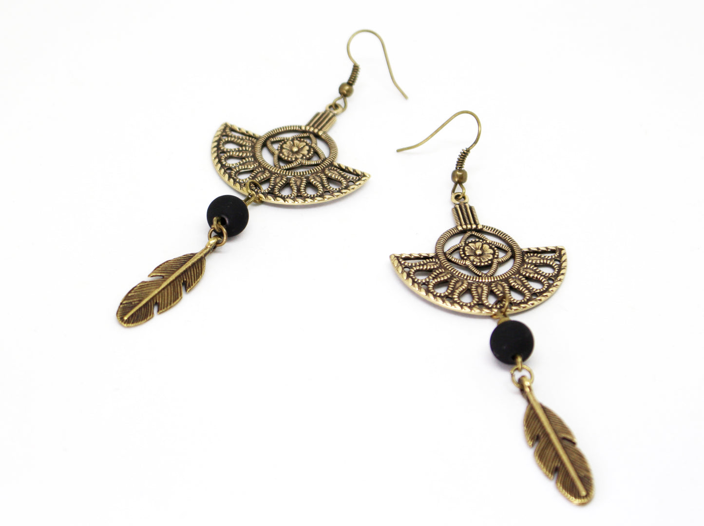 Boucles d'oreilles ethniques ajourées