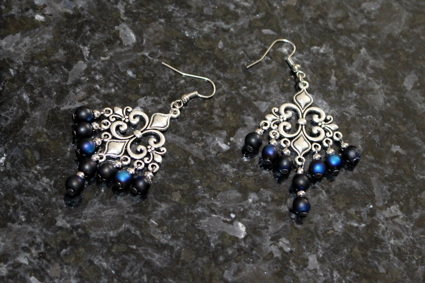 Boucles d'oreilles fleur royale
