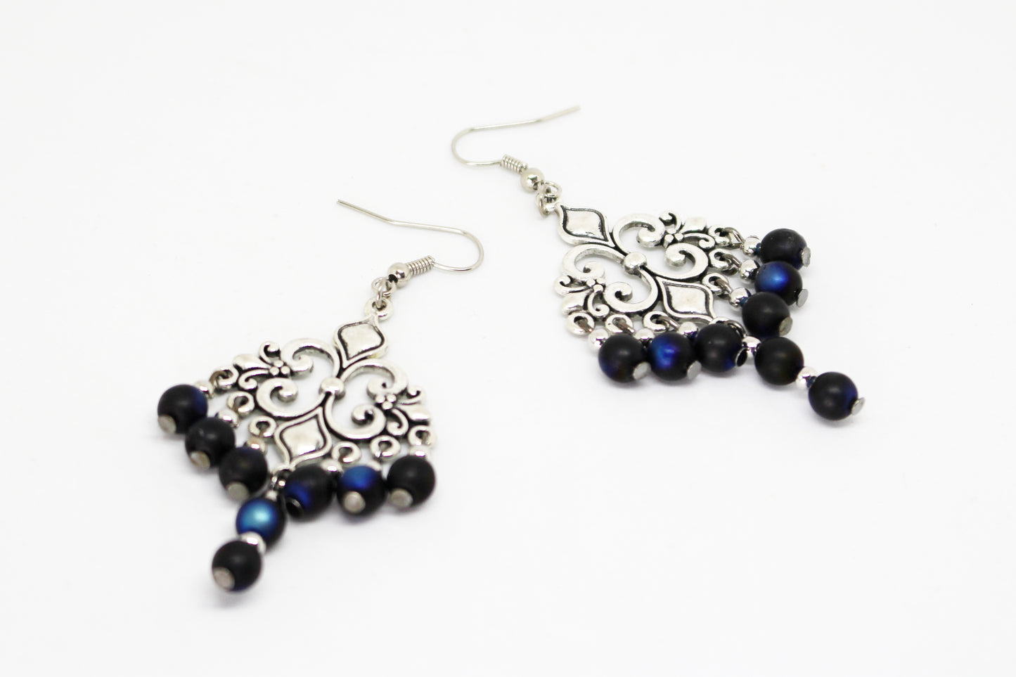 Boucles d'oreilles fleur royale