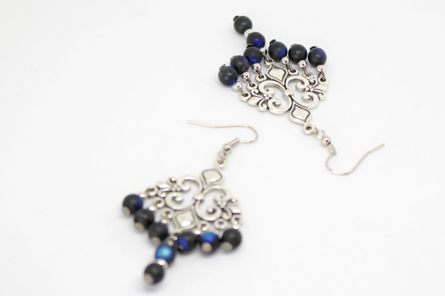 Boucles d'oreilles fleur royale