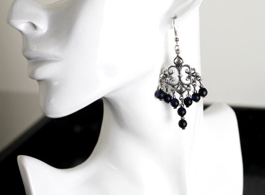 Boucles d'oreilles fleur royale