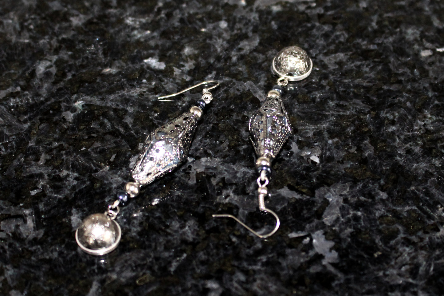 Boucles d'oreilles lune d'Orient