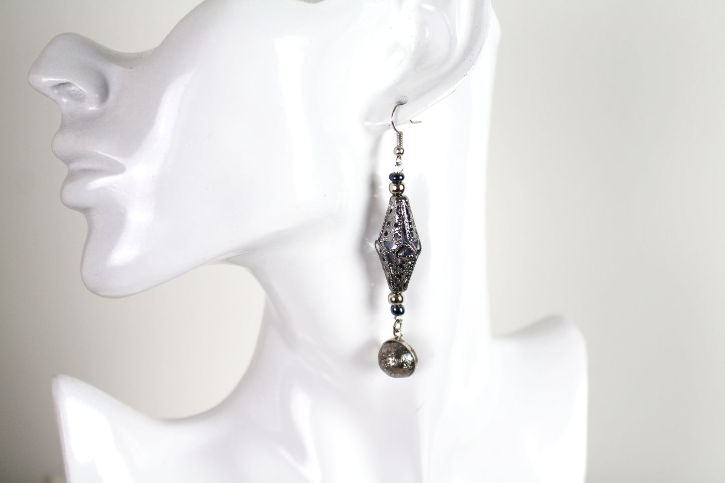 Boucles d'oreilles lune d'Orient