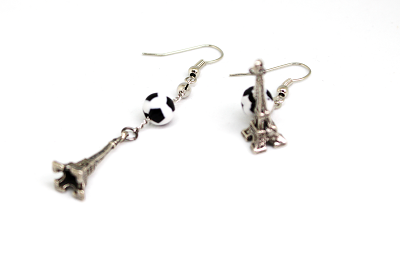 Boucles d'oreilles foot à Paris