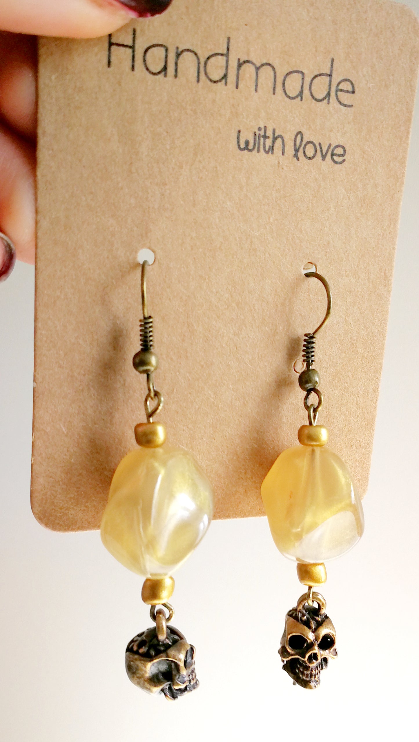 Boucles d'oreilles tête de mort