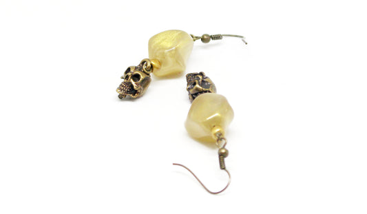 Boucles d'oreilles tête de mort