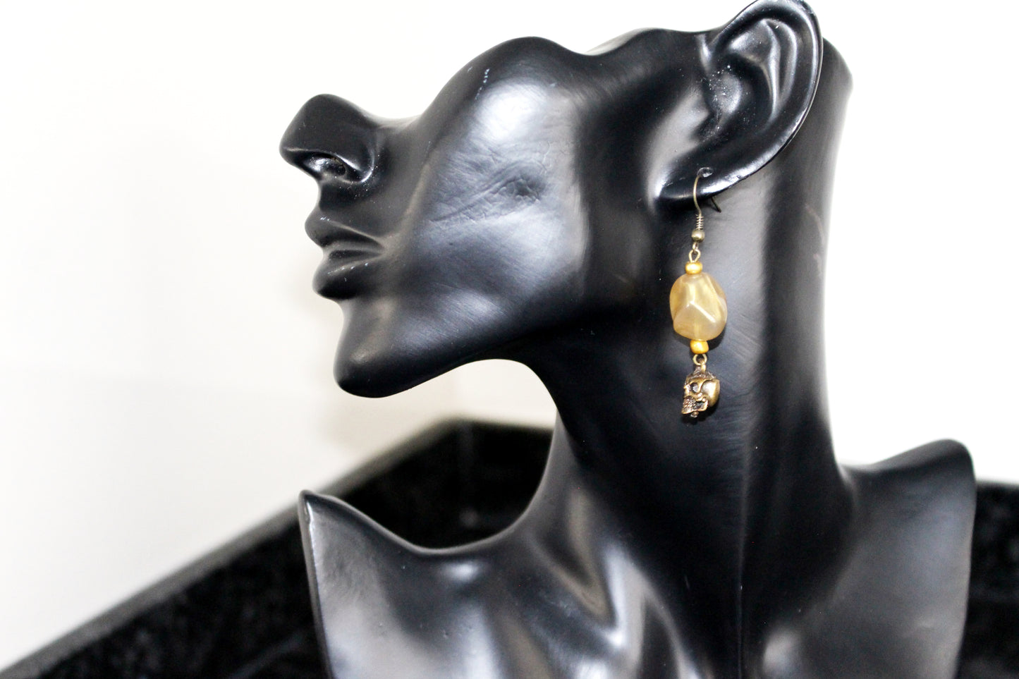 Boucles d'oreilles tête de mort